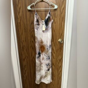 Wilfred (from Aritzia) slip dress, size medium, water color print, new with tags